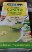 Mängden socker i crema casera 7 verduras