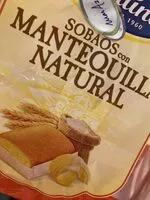 Mängden socker i Sobaos con mantequilla natural