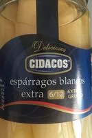 Mängden socker i Espárragos blancos