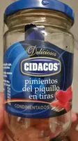Mängden socker i Pimientos de piquillo