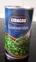 Mängden socker i Guisantes extra