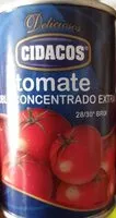 Mängden socker i Tomate doble concentrado extra