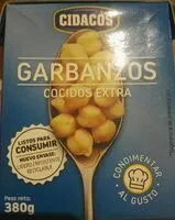 Mängden socker i Garbanzos cocidos extra