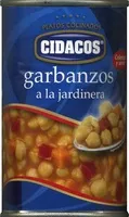 Mängden socker i Garbanzos a la jardinera