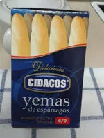 Mängden socker i Yemas de esparragos 6-9 piezas