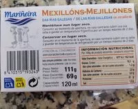 Mängden socker i Mejillones en escabeche