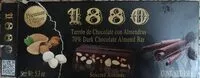 Mängden socker i 1880 Turrón de chocolate 70% con almendras