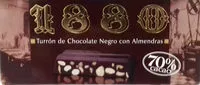 Mängden socker i Turrón de chocolate negro con almendra