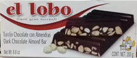 Mängden socker i Turrón de chocolate con almendras