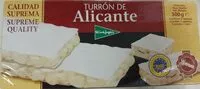Mängden socker i Turrón de Alicante