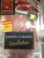Mängden socker i Jambon curado