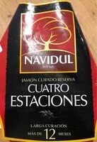 Mängden socker i Jamon curado reserva cuatro estaciones