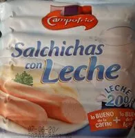 Mängden socker i Salchichas con leche