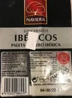 Mängden socker i Paleta de cerdo ibérica