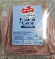 Mängden socker i Fiambre de carne sin lactosa
