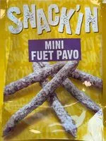 Mängden socker i Snack’in Mini Fuet Pavo