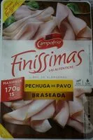 Mängden socker i Finissimas, pechuga de pavo braseada