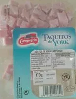 Mängden socker i Taquitos de york