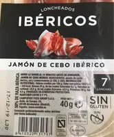 Mängden socker i Jamon Iberico Cebo Navidul Lonchas 40GR