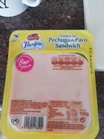 Mängden socker i Pavo Frio Fiambre de pechuga de pavo