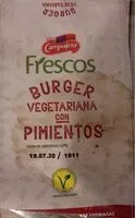 Mängden socker i Frescos - Burger vegetariana con pimientos