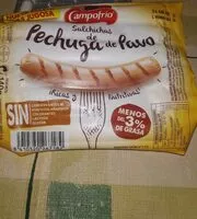 Mängden socker i Salchichas de pechuga de pavo