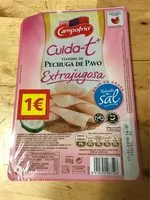 Mängden socker i Ciuda-t+ pechuga de pavo cocida