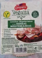 Mängden socker i Vegalia lonchas vegetarianas a las hierbas mediterráneas