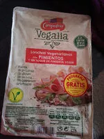 Mängden socker i Vegalia, lonchas vegetarianas con pimientos y un toque de pimienta verde