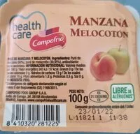 Mängden socker i Puré manzana y melocotón