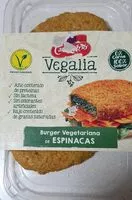Mängden socker i Burger vegetariana de espinacas