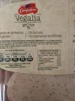 Mängden socker i Vegalia, vuelta y vuelta vegetariano a las hierbas mediterráneas