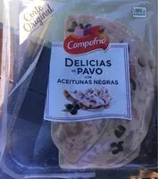 Mängden socker i Delicias de pavo con aceitunas