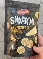 Mängden socker i Snack'in kruncheese de queso