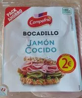 Mängden socker i Bocadillo Jamón Cocido