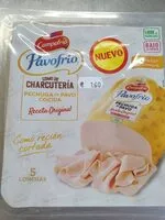 Mängden socker i Pechuga de pavo cocida