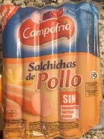 Mängden socker i salchichas de pollo