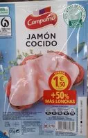 Mängden socker i Jamón cocido