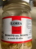Mängden socker i Bonito del norte en aceite de oliva