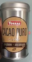 Mängden socker i Cacao puro en polvo