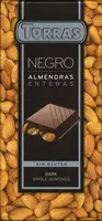 Mängden socker i Tableta de chocolate negro con almendras 40% cacao