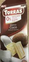 Mängden socker i Chocolat blanc avec coco et édulcorant