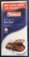 Mängden socker i Chocolate con leche torras