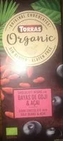Mängden socker i Xocolata Negre Amb Baies De Goji I Acai Eco