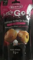 Mängden socker i Aceitunas verdes sin hueso con paprika
