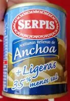 Mängden socker i Aceitunas rellenas de anchoa
