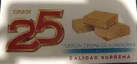 Mängden socker i Turrón crema de almendras sin azúcares añadidos