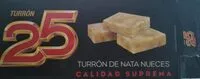 Mängden socker i Turrón de nata nueces