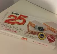 Mängden socker i Turron de Alicante