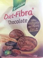 Mängden socker i Galletas Diet-fibra Choco X75grm. gullon